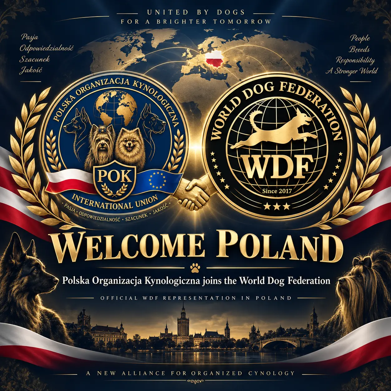 Polska Organizacja Kynologiczna Joins the World Dog Federation as WDF Representative in Poland