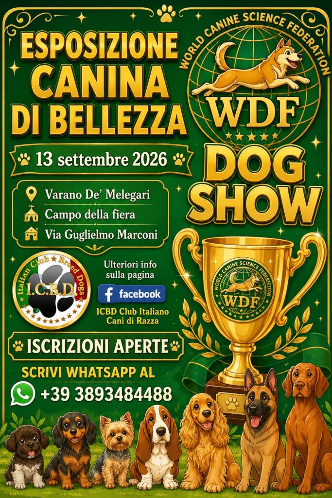 Locandina International Dog Show di Varano de Melegari