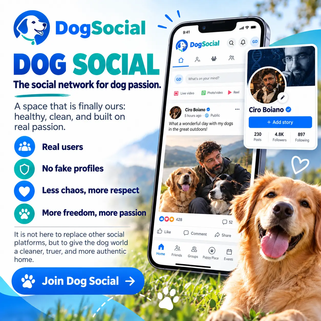 DOG SOCIAL IS LIVE: A NEW DIGITAL HOME FOR THE INTERNATIONAL DOG COMMUNITY