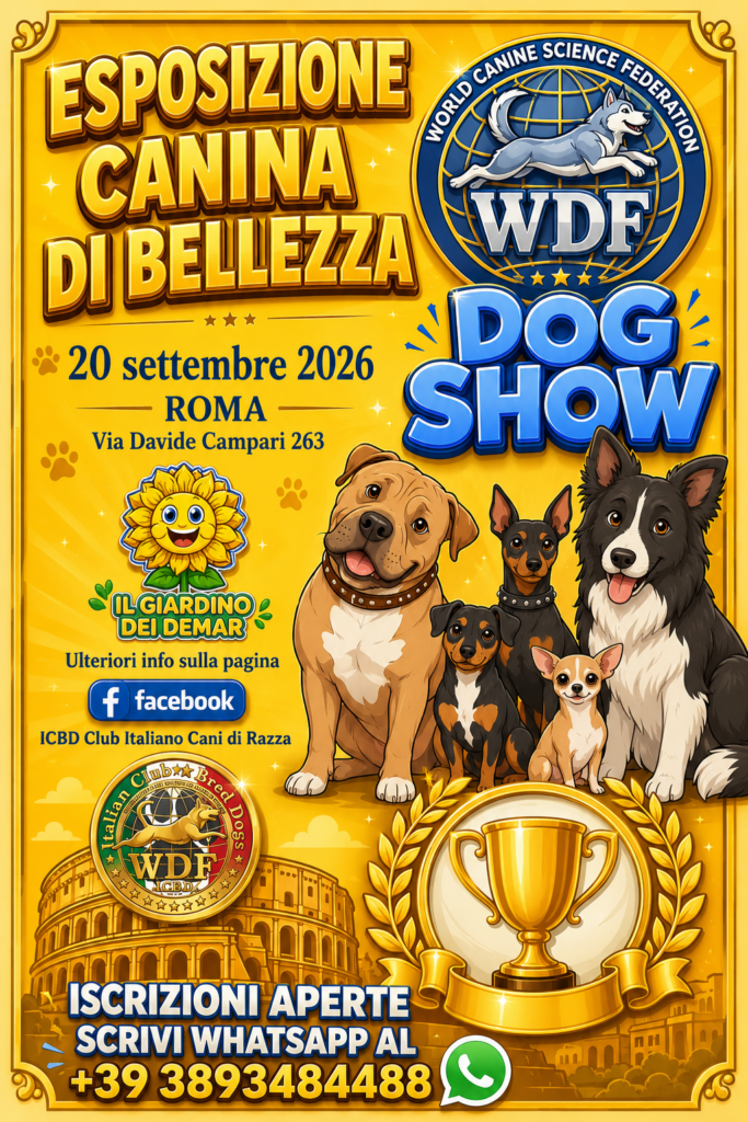 Locandina International Dog Show di Roma