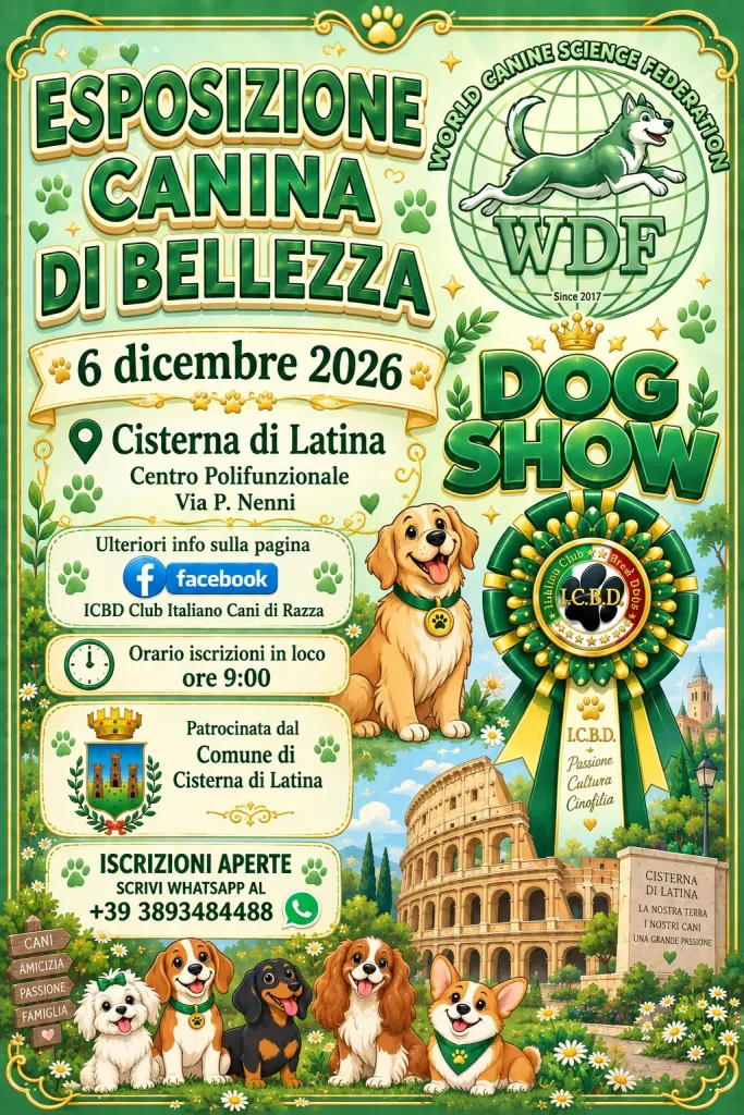 International Dog Show di Cisterna di Latina