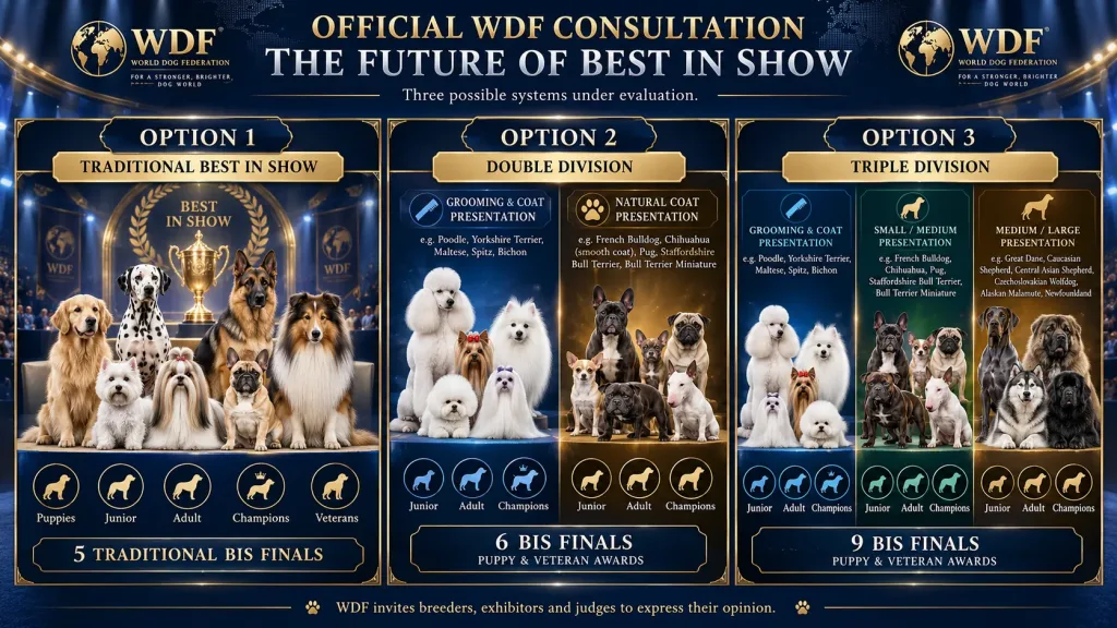 Official WDF Consultation – The Future of Best in Show: Traditional System or New Competition Categories?