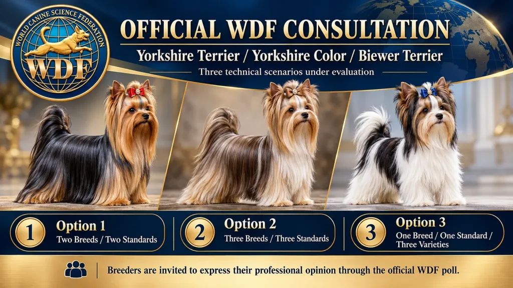 Yorkshire Terrier / Yorkshire Color / Biewer Terrier – Official WDF Consultation